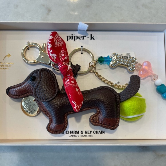 DOG AND TENNIS BALL BAG CHARM!! Substantial and adorable - Picture 6 of 6